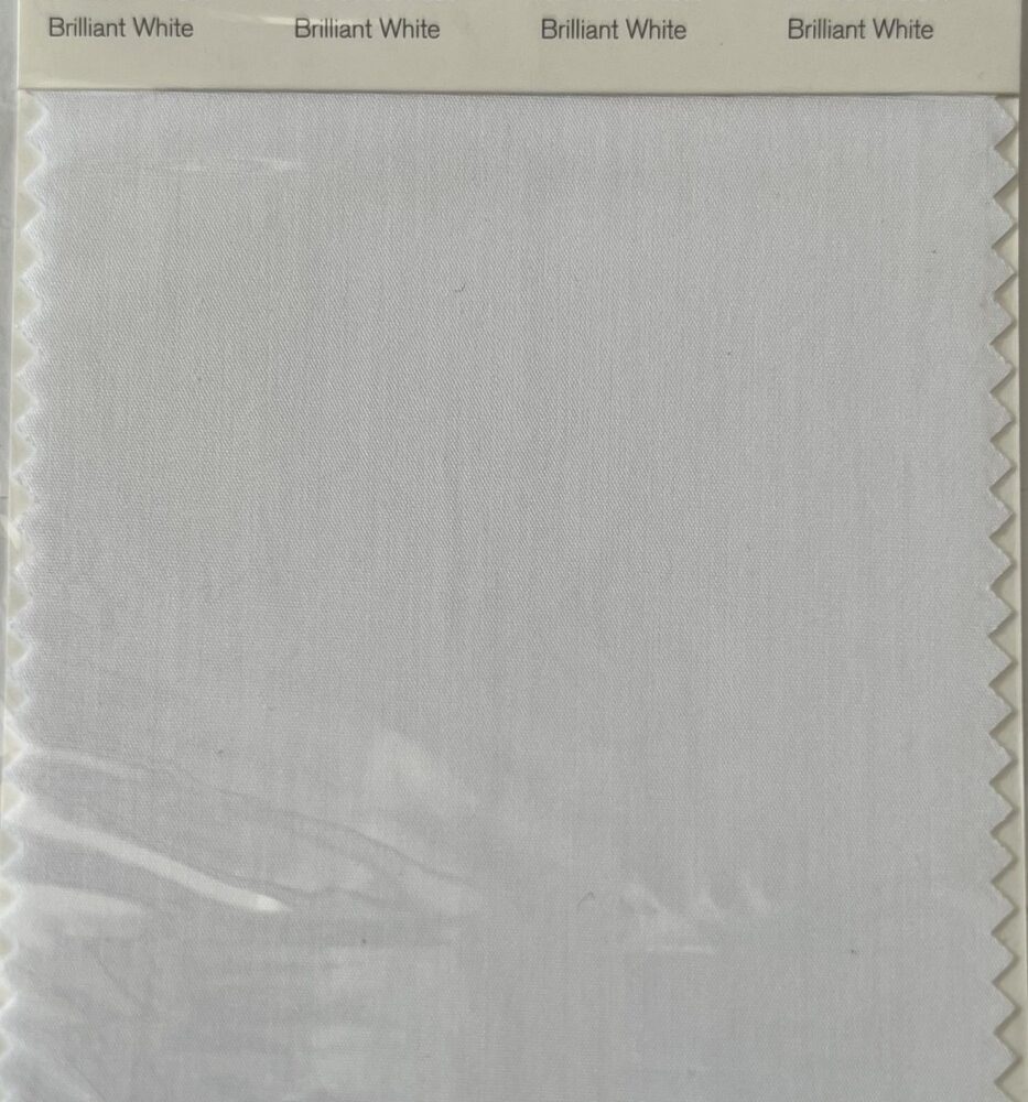 Pantone TCX Cotton Swatch Card 11-4001 TCX Brilliant White