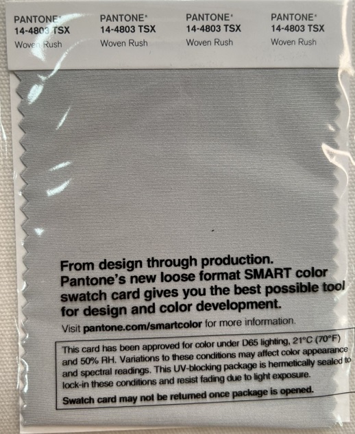 Pantone Swatch Card 14-4803TSX	Woven Rush