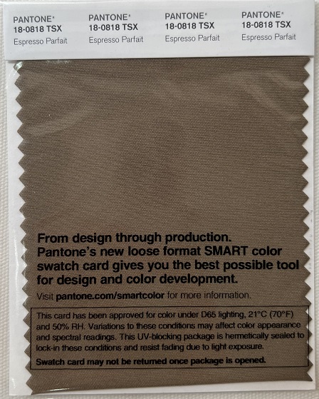 Pantone Swatch Card 18-0818TSX	Espresso Parfait