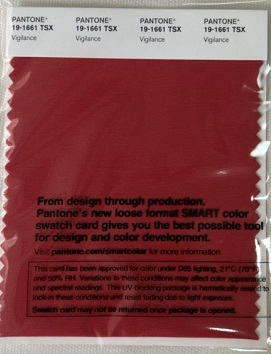 Pantone Swatch Card 19-1661TSX	Vigilance