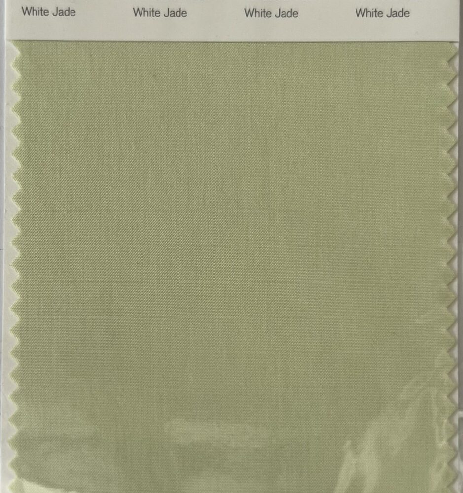Pantone TCX Cotton Swatch Card 12-0315 TCX White Jade