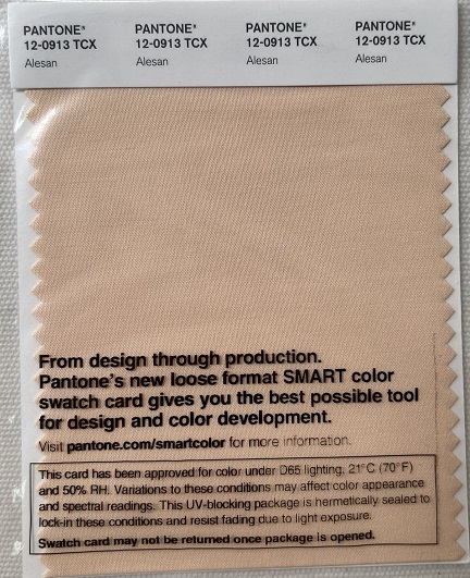 Pantone TCX Cotton Swatch Card 12-0913 TCX Alesan