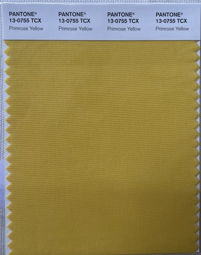 Pantone TCX Cotton Swatch Card 13-0755 TCX Primrose Yellow