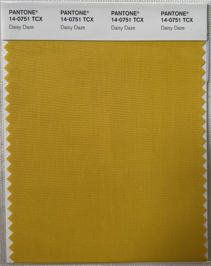 Pantone TCX Cotton Swatch Card 14-0751 TCX Daisy Daze