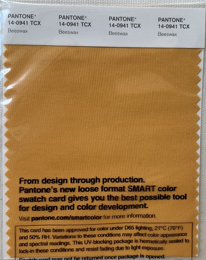 Pantone TCX Cotton Swatch Card 14-0941 TCX Beeswax