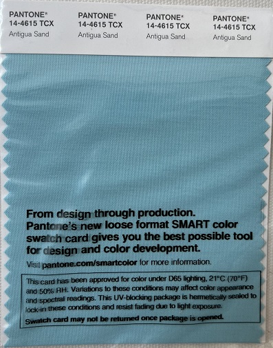 Pantone TCX Cotton Swatch Card 14-4615 TCX Antigua Sand