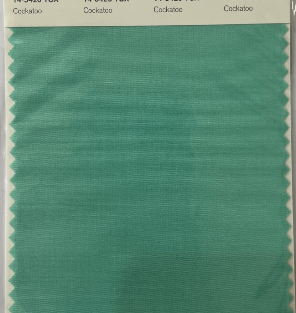 Pantone TCX Cotton Swatch Card 14-5420 TCX Cockatoo
