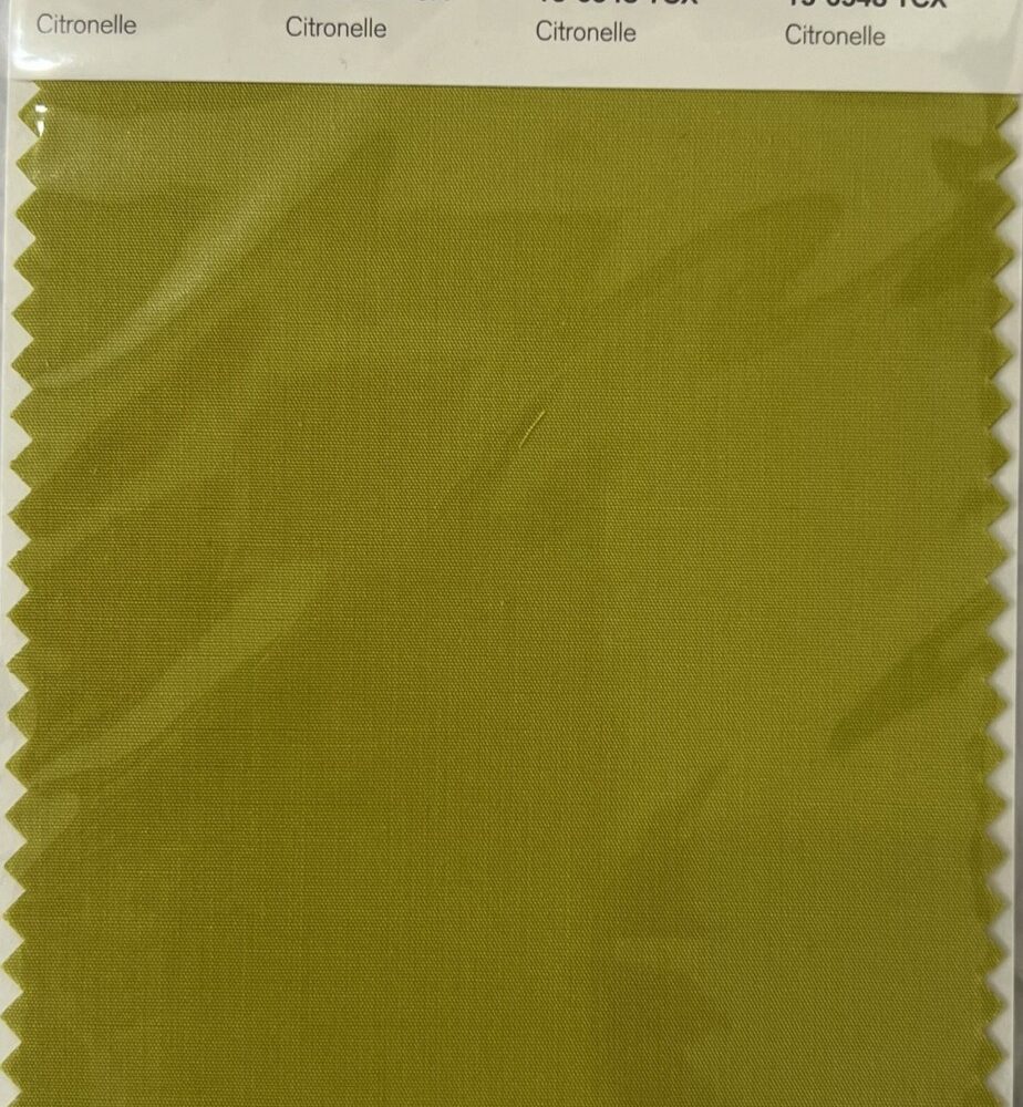 Pantone TCX Cotton Swatch Card 15-0548 TCX Citronelle