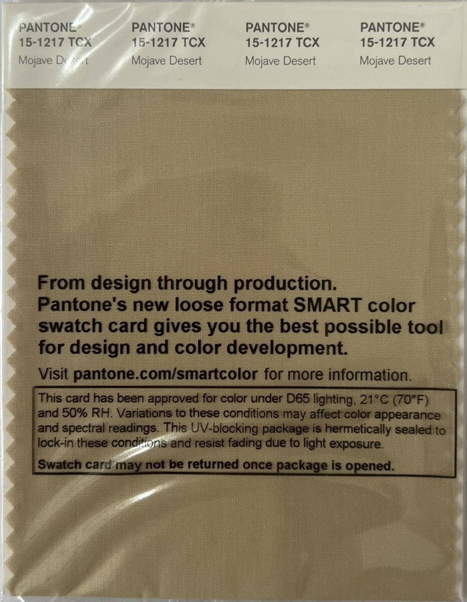 Pantone-TCX-Cotton-Swatch-Card-15-1217-TCX-Mojave-Desert