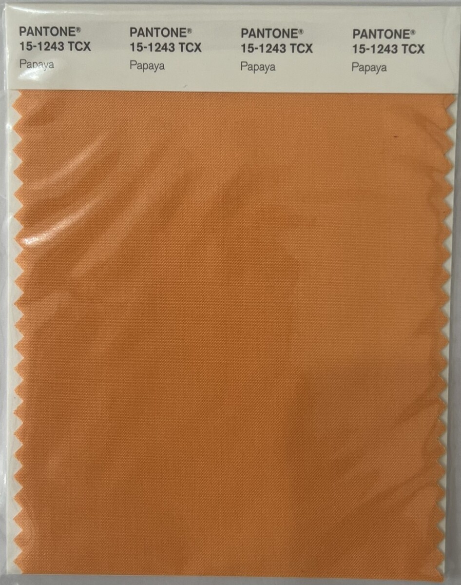 Pantone-TCX-Cotton-Swatch-Card-15-1243-TCX-Papaya