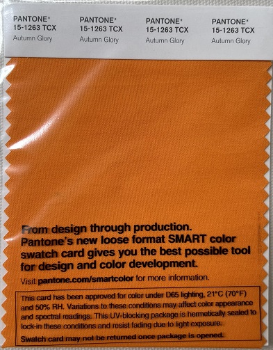 Pantone TCX Cotton Swatch Card 15-1263 TCX Autumn Glory