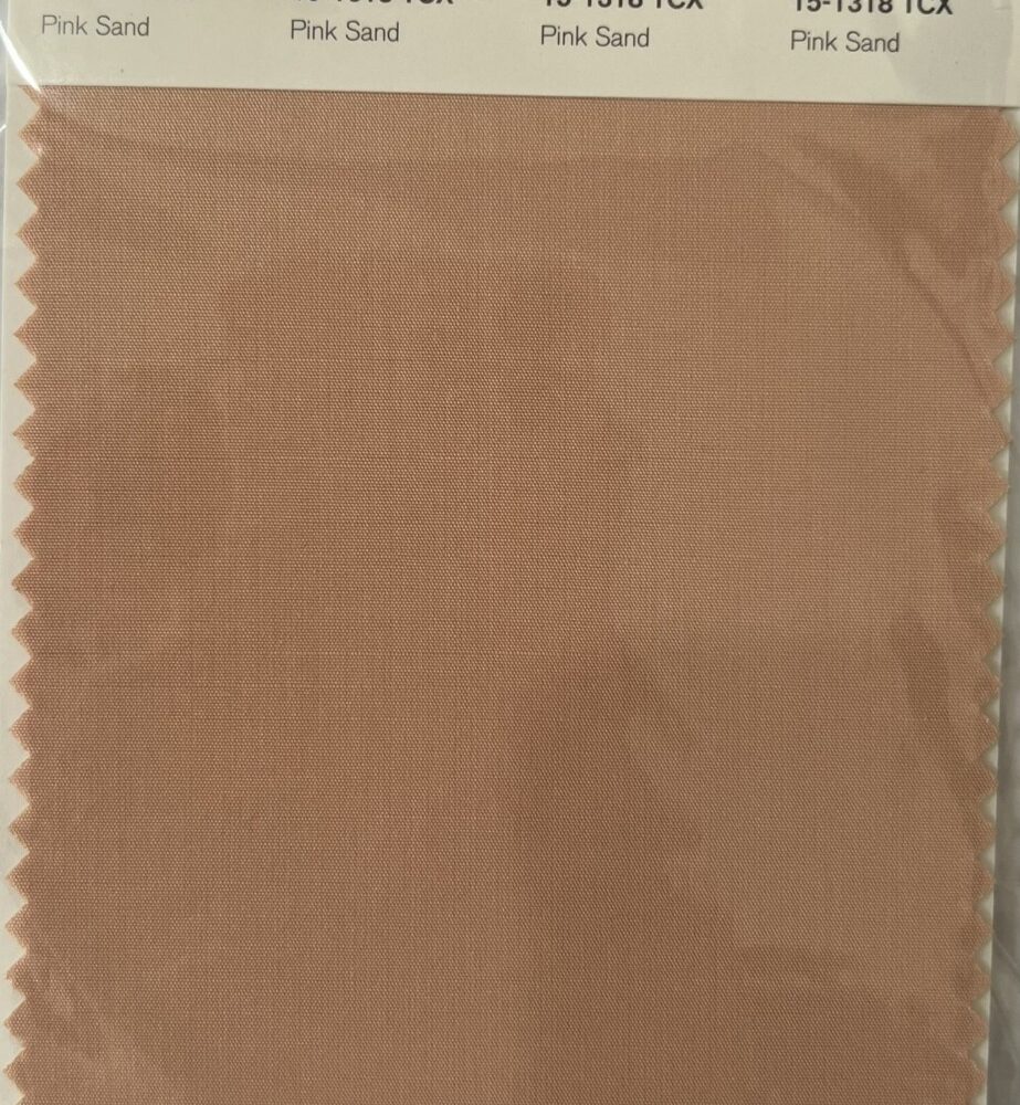Pantone TCX Cotton Swatch Card 15-1318 TCX Pink Sand