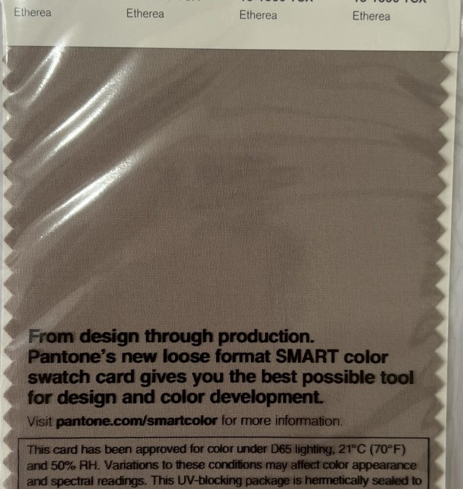 Pantone TCX Cotton Swatch Card 15-1506 TCX Etherea