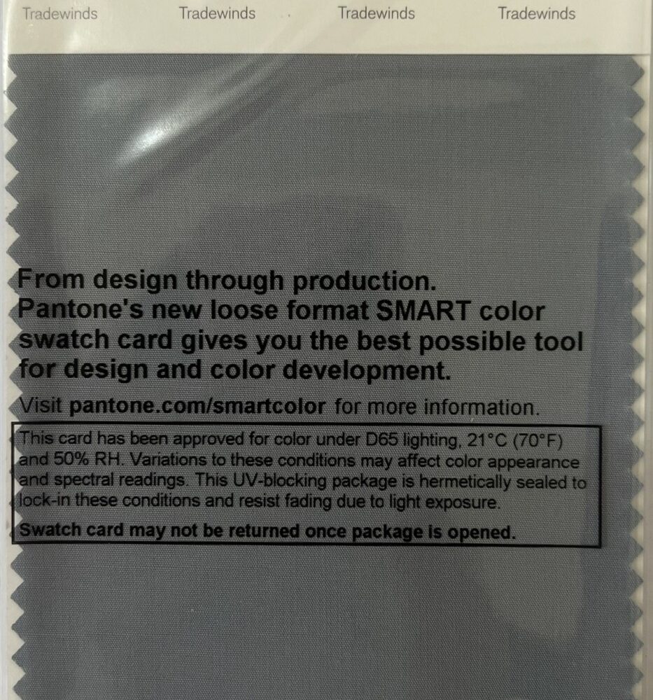 Pantone TCX Cotton Swatch Card 15-4307 TCX Tradewinds