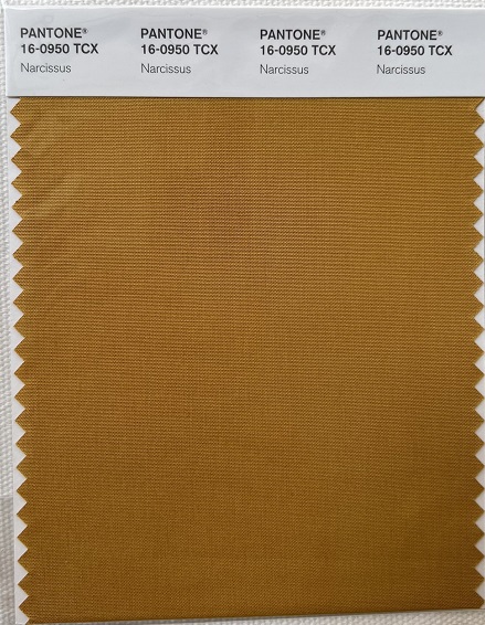 Pantone TCX Cotton Swatch Card 16-0950 TCX Narcissus