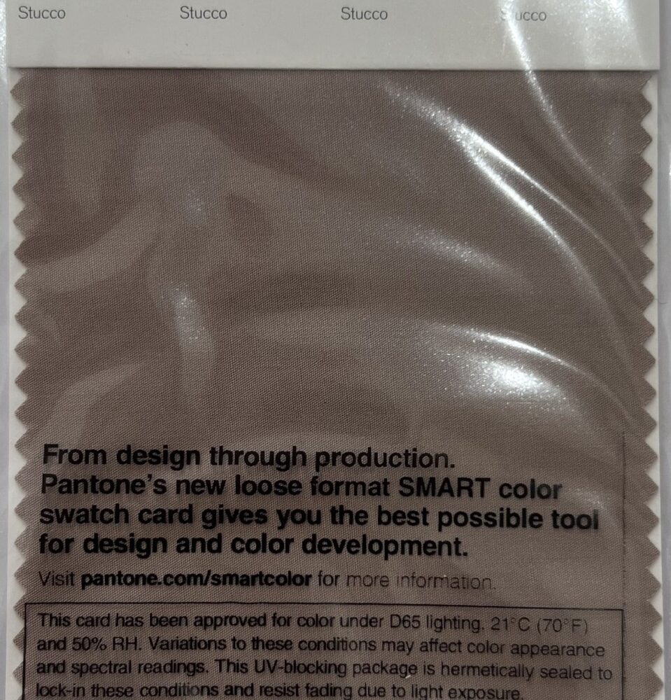 Pantone TCX Cotton Swatch Card 16-1412 TCX Stucco