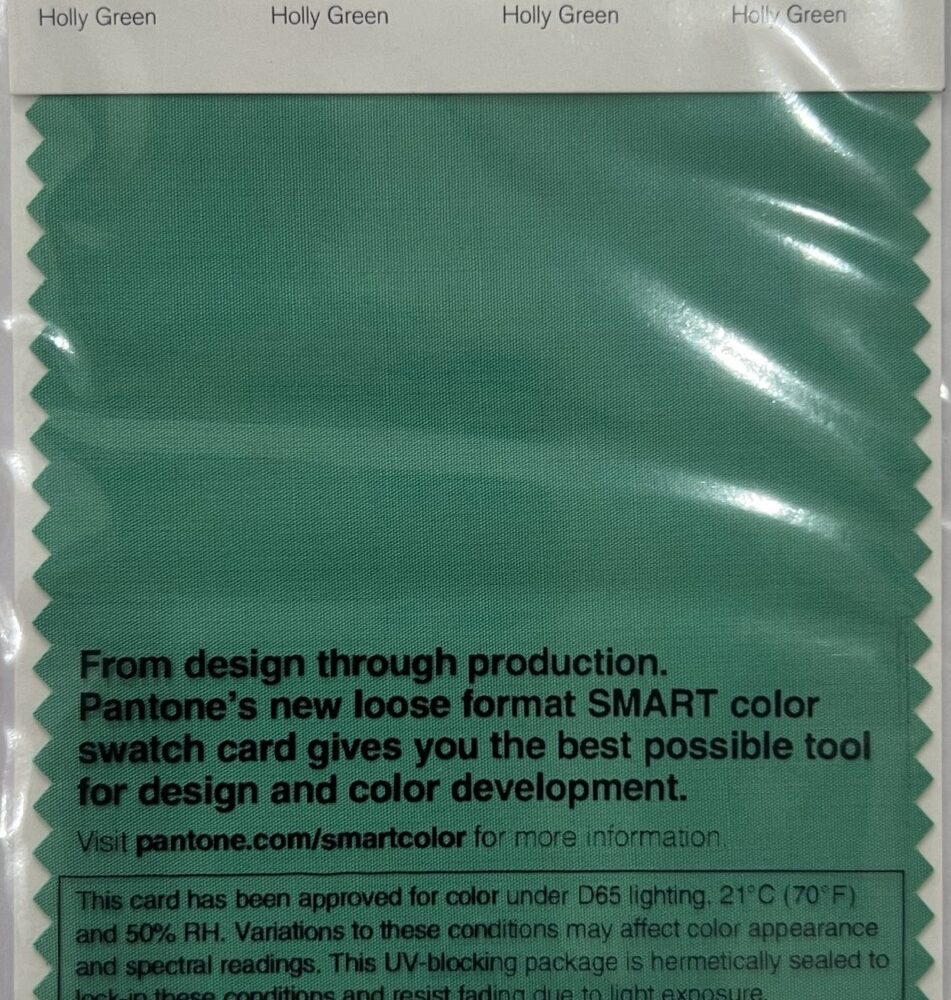 Pantone TCX Cotton Swatch Card 16-5932 TCX Holly Green