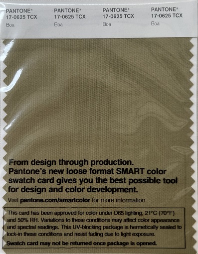 Pantone TCX Cotton Swatch Card 17-0625 TCX Boa