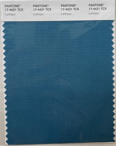 Pantone TCX Cotton Swatch Card 17-4421 TCX Larkspur