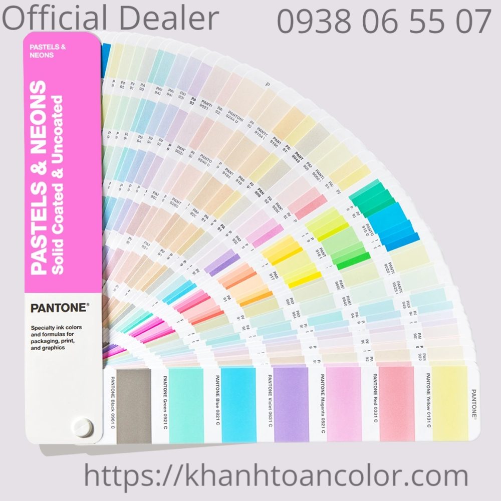 Bảng màu Pantone Pastel Neon Guide GG1504C năm 2026 - 210 màu PMS đầu 9