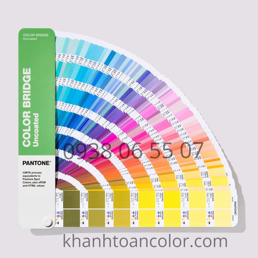 Bảng màu Pantone Color Bridge Uncoated GG6104B - Phiên bản 2026 - 2359 màu không bóng